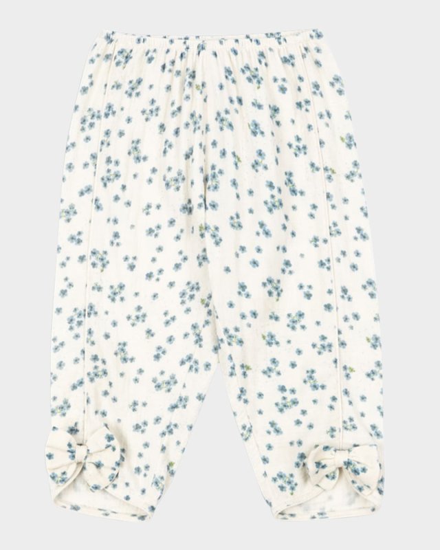 Rosie H-W x Girl's Mioblu Floral Cotton Pants, Size 12M